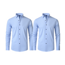 (Compre 1 Leve 2) Camisa Social Italian Ultra Tech Anti amassados +RELÓGIO DE BRINDE!