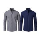 (Compre 1 Leve 2) Camisa Social Italian Ultra Tech Anti amassados +RELÓGIO DE BRINDE!