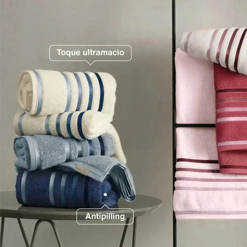 Kit Com 10 Toalhas - Super Banhão Fio Penteado