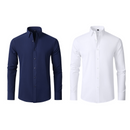 (Compre 1 Leve 2) Camisa Social Italian Ultra Tech Anti amassados +RELÓGIO DE BRINDE!