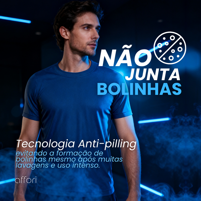 Kit 3 Camisetas Tecnológicas FitneSmart - Anti-Suor