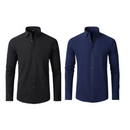 (Compre 1 Leve 2) Camisa Social Italian Ultra Tech Anti amassados +RELÓGIO DE BRINDE!