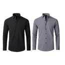 (Compre 1 Leve 2) Camisa Social Italian Ultra Tech Anti amassados +RELÓGIO DE BRINDE!