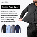 (Compre 1 Leve 2) Camisa Social Italian Ultra Tech Anti amassados +RELÓGIO DE BRINDE!