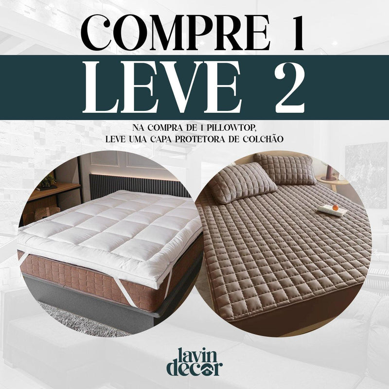 Pillow Top Diamond Lavin - COMPRE 1 LEVE 2