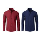 (Compre 1 Leve 2) Camisa Social Italian Ultra Tech Anti amassados +RELÓGIO DE BRINDE!